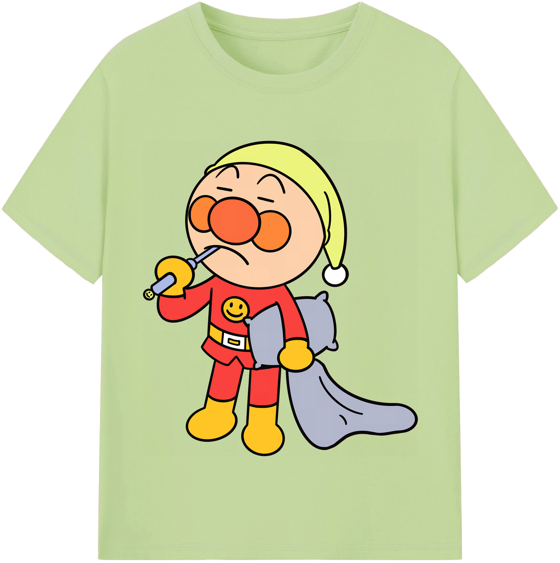 （画像用） アンパンマン Anpanman 綿100％半袖Tシャツ（フロントプリント）